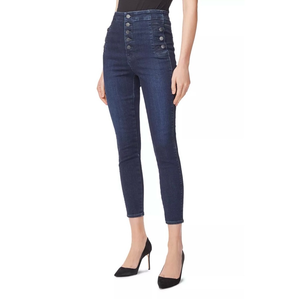 J Brand Natasha Sky High Cropped Skinny Jeans in Reality